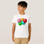 Vijf vogelballonnen t-shirt (Voorkant volledig)