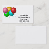 Vijf vogelballonnen visitekaartje (Voorkant / Achterkant)