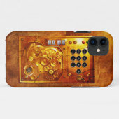 Vijf voor 12 Stoomklok Grunge Case-Mate iPhone Case (Achterkant (horizontaal))