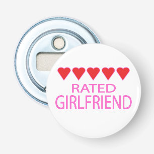 Vijf Vriendin van het Hart Button Flesopener