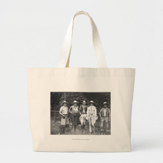 Vijf vrouwen op de ranch grote tote bag
