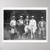 Vijf vrouwen op de ranch poster (Voorkant)