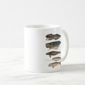 Vijf walvissen koffiemok (Voorkant rechts)