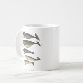 Vijf walvissen koffiemok (Voorkant links)