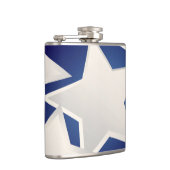 Vijf witte sterren heupfles (Rechts)