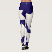 Vijf witte sterren leggings (Achterkant)