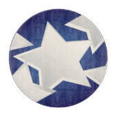 Vijf witte sterren snijplank (Voorkant)