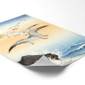 Vijf zeemijlen boven het turbulente Zee door Ohara Poster (Hoek)