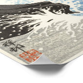 Vijf zeemijlen boven het turbulente Zee door Ohara Poster (Hoek)