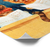 Vijf zingende katten, Louis Wain Poster (Hoek)