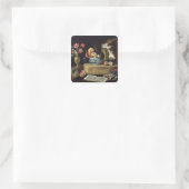 Vijf zintuigen, 1638 vierkante sticker (Tas)