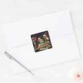 Vijf zintuigen, 1638 vierkante sticker (Envelop)