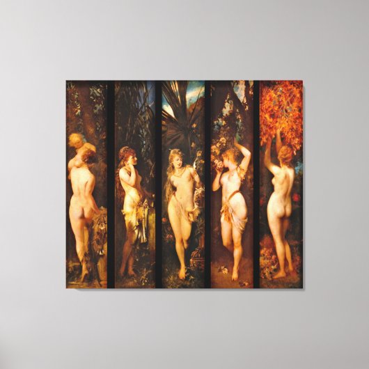 Vijf zintuigen 1872 canvas afdruk (Voorkant)