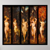 Vijf zintuigen 1872 poster (Voorkant)