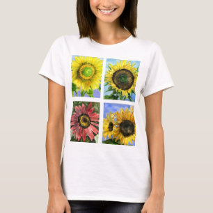 Vijf zonnebloemen T-shirt Apparel