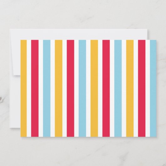 Vijf zonneschermen voor de vijfde verjaardag van d kaart (Achterkant)