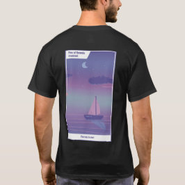 Vijf Zwaarden omgekeerd Tarot Geïnspireerde Kunst T-shirt