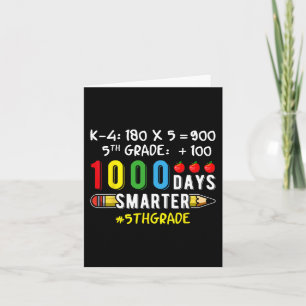 Vijfde 5de Klas Leraar Student 100 School 1000 Dag Kaart