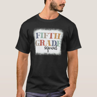 Vijfde 5e klas squad leraar student eerste dag van t-shirt