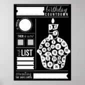 Vijfde aftelbaar Poster van de Birthday (Voorkant)