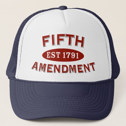Vijfde amendement Oost-1791 Trucker Pet (Voorkant)