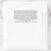 Vijfde amendement op de grondwet van de Verenigde  Ovale Sticker (Tas)