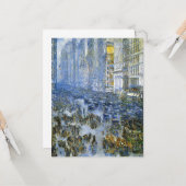 Vijfde avenue in Winter (New York City) (NYC, VS) Kaart (Voorkant / Achterkant in situ)