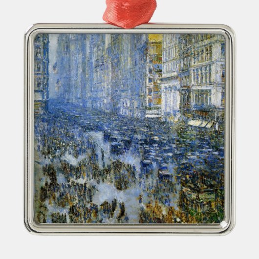 Vijfde avenue in Winter (New York City) (NYC, VS) Metalen Ornament (Voorkant)
