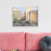 Vijfde Avenue, New York, 1913 Canvas Afdruk (Insitu (Woonkamer))