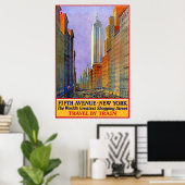 Vijfde Avenue New York Poster (Thuiskantoor)