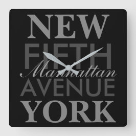Vijfde Avenue New York Vierkante Klok