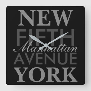 Vijfde Avenue New York Vierkante Klok