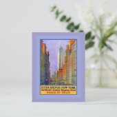 Vijfde Avenue New York werpt de grootste koopwaar. Briefkaart (Staand voorkant)