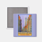 Vijfde Avenue New York werpt de grootste koopwaar. Magneet (Voorkant / Achterkant)