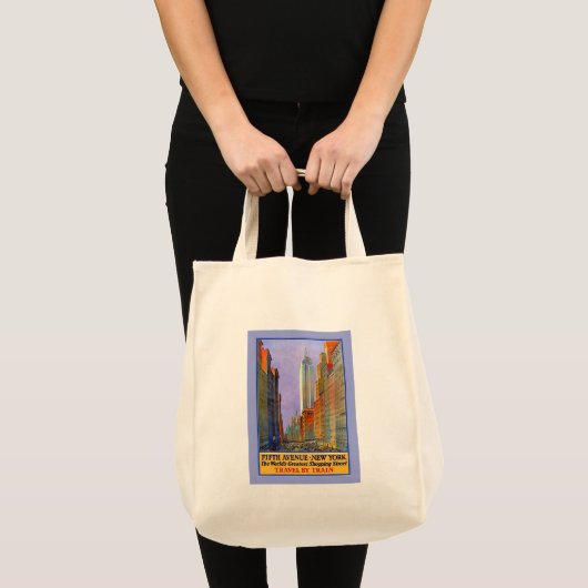 Vijfde Avenue New York werpt de grootste koopwaar. Tote Bag (Voorkant (product))