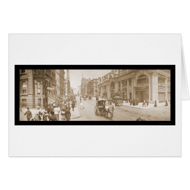 Vijfde Avenue NYC Parade Foto 1902 (Voorkant Horizontaal)