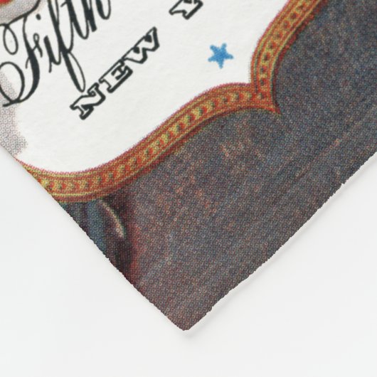 Vijfde Avenue van John Falter Fleece Deken (Hoek)