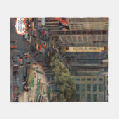 Vijfde Avenue van John Falter Fleece Deken (Voorkant (Horizontaal))
