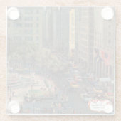 Vijfde Avenue van John Falter Glazen Onderzetter (Achterkant)