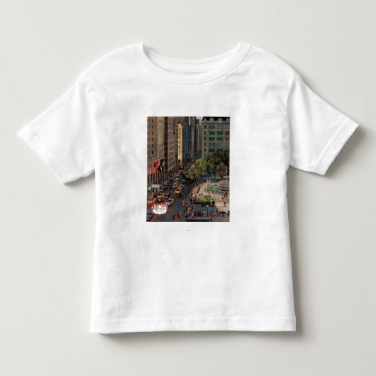 Vijfde Avenue van John Falter Kinder Shirts (Voorkant)