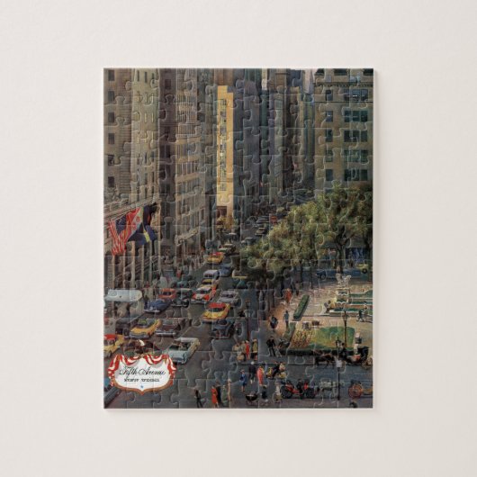 Vijfde Avenue van John Falter Legpuzzel (Verticaal)