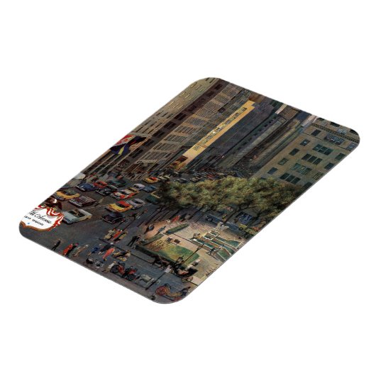 Vijfde Avenue van John Falter Magneet (Linkerzijde)