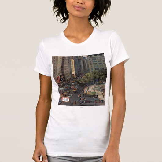 Vijfde Avenue van John Falter T-shirt (Voorkant)