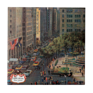 Vijfde Avenue van John Falter Tegeltje