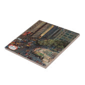 Vijfde Avenue van John Falter Tegeltje (Zijkant)