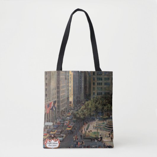 Vijfde Avenue van John Falter Tote Bag (Voorkant)