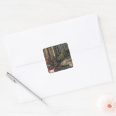 Vijfde Avenue van John Falter Vierkante Sticker (Envelop)