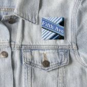 Vijfde Avenue Vierkante Button 5,1 Cm (In situ)