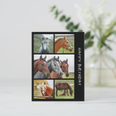 Vijfde briefkaart voor de collage van paardenpenko (Staand voorkant)