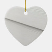 Vijfde bruiloft Jubileum hout bewerkbaar Keramisch Ornament (Achterkant)